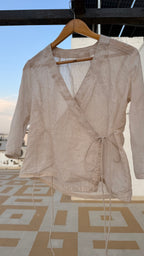 Rumi Sheer Wrap Top