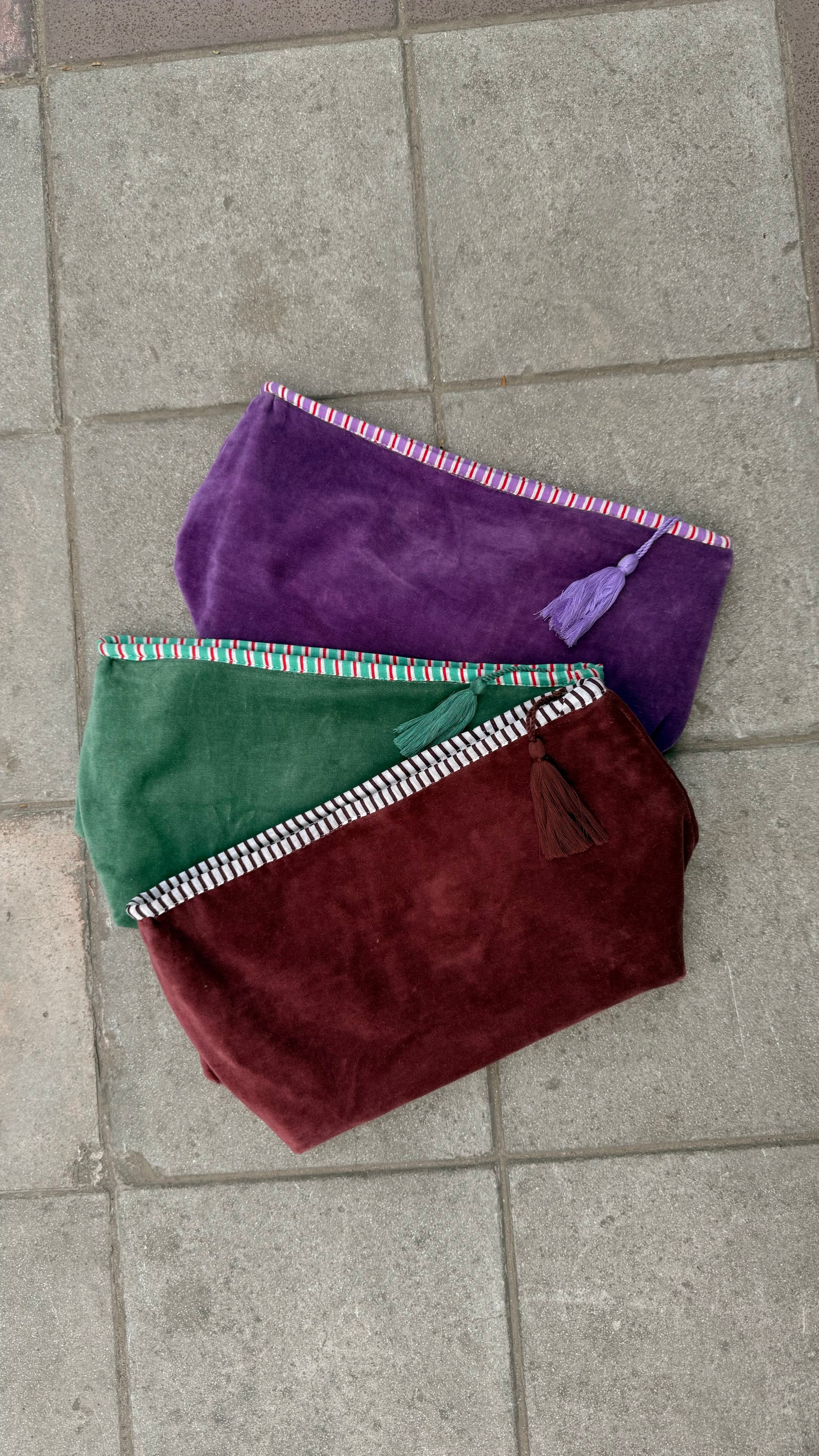 Velvet Utility Pouch - Large