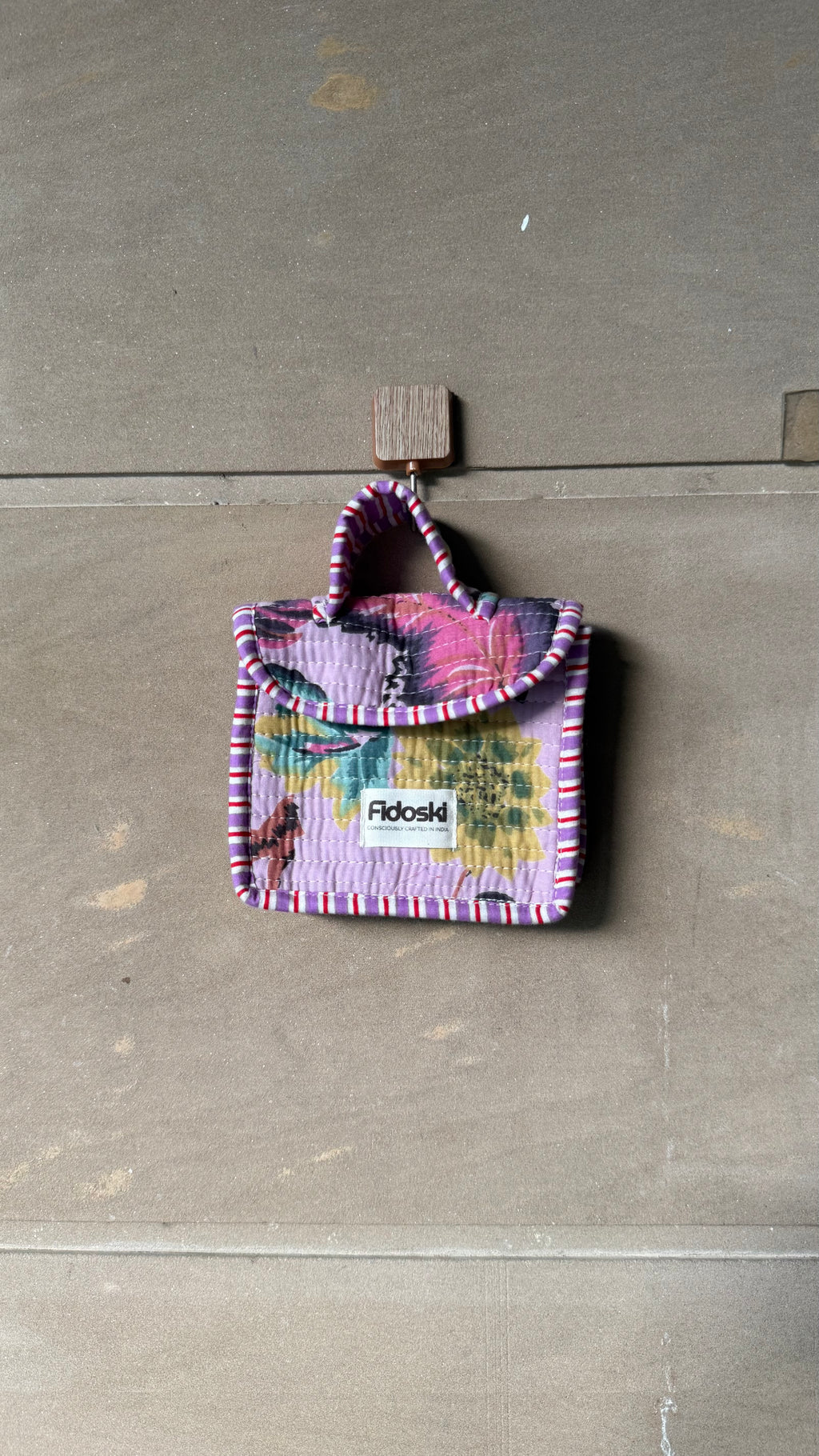 Upcycled Lil'Charm Bag with coin purse
