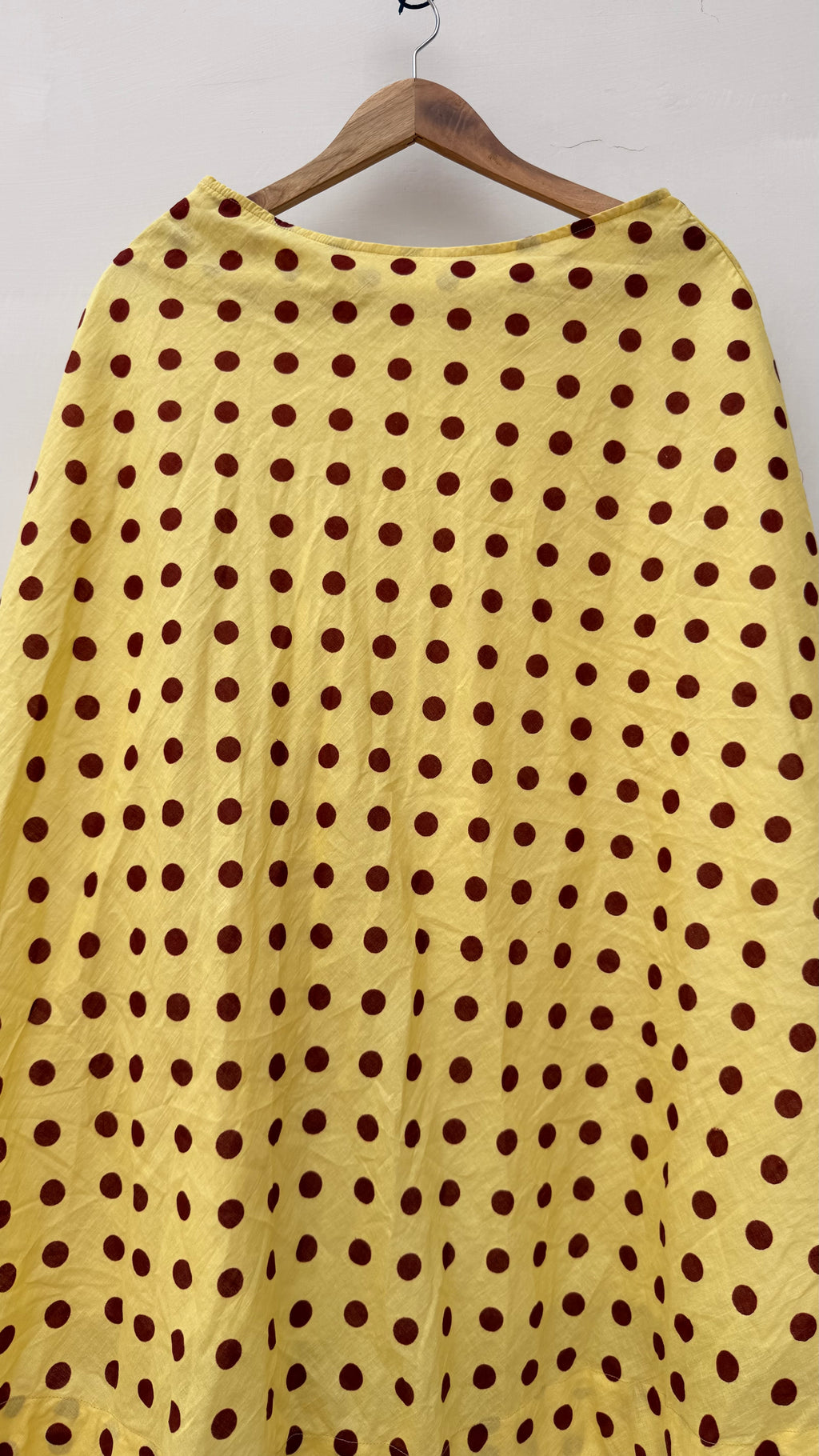 Butter Yellow Canopy Polka Skirt