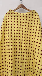 Butter Yellow Canopy Polka Skirt