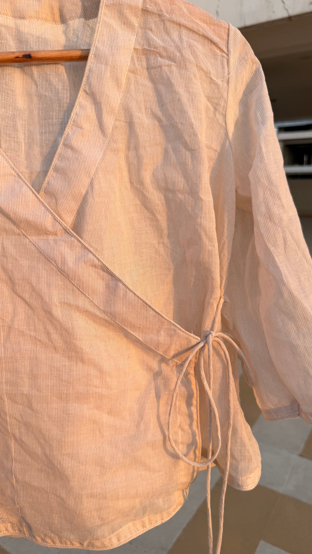 Rumi Sheer Wrap Top