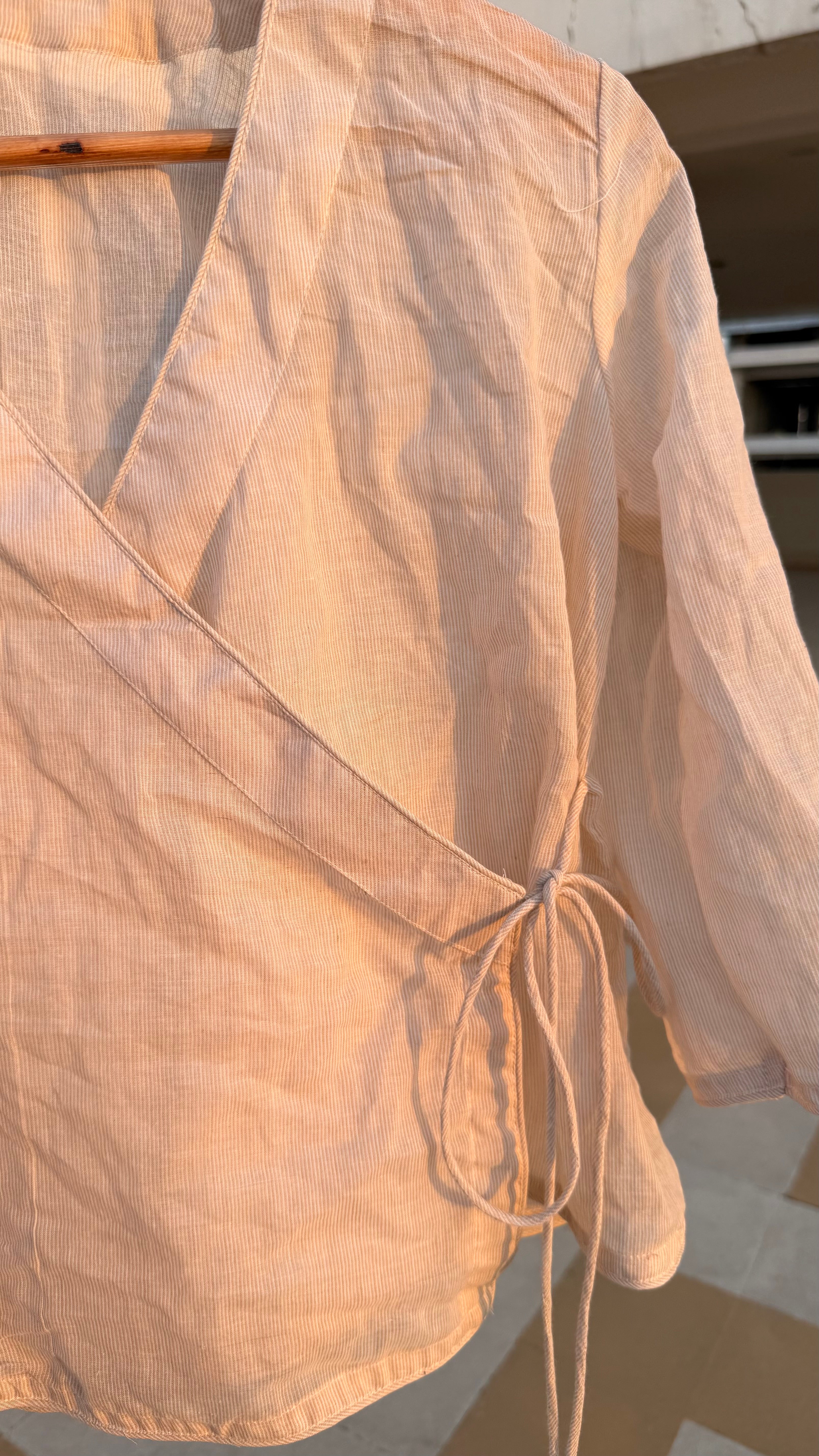 Rumi Sheer Wrap Top