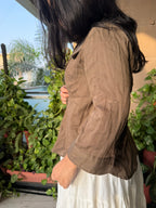 Walnut Brown Komorebi Shacket