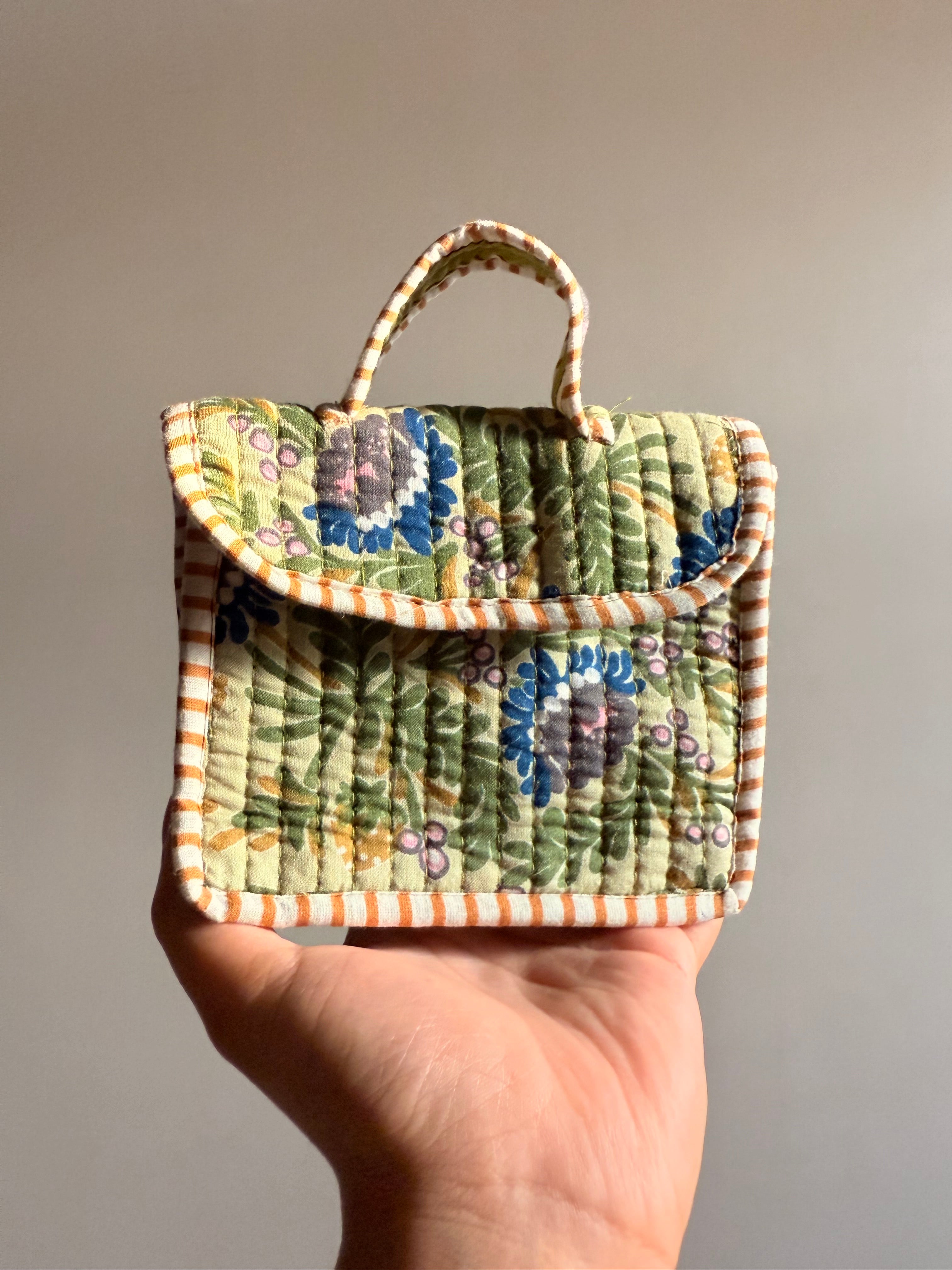Upcycled Lil'Charm Bag with coin purse