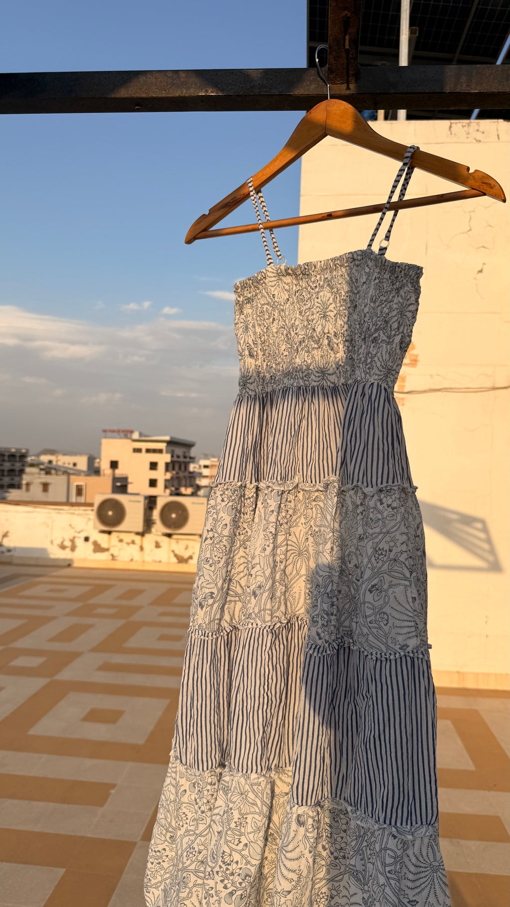 Iris Shirred Midi Dress
