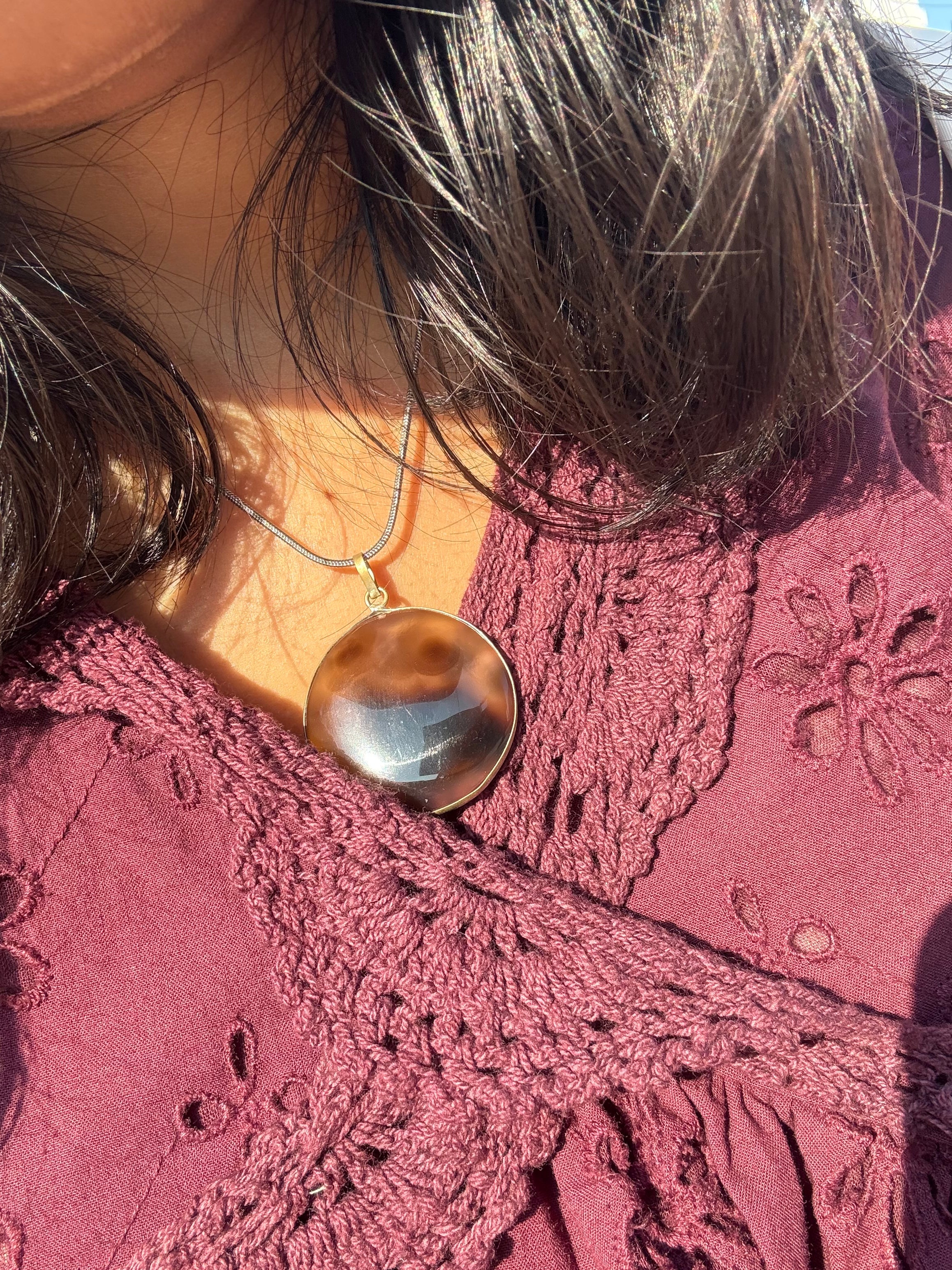 Deep Wine Gulnaar Midi Dress