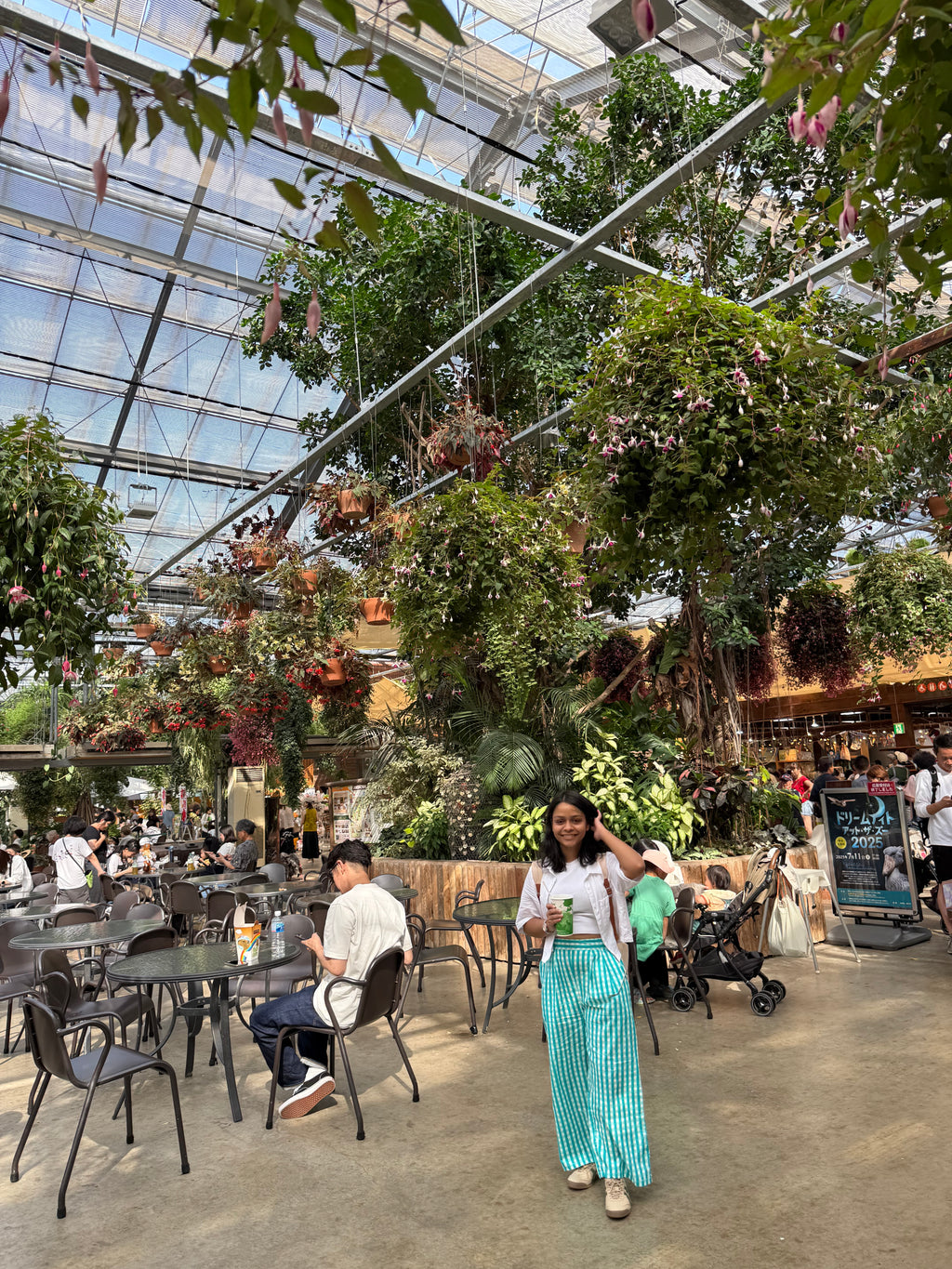 Teal Checkmate Relaxed Fit Pants