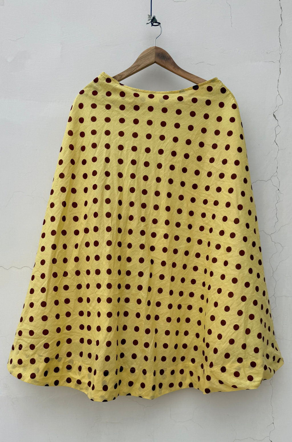 Butter Yellow Canopy Polka Skirt