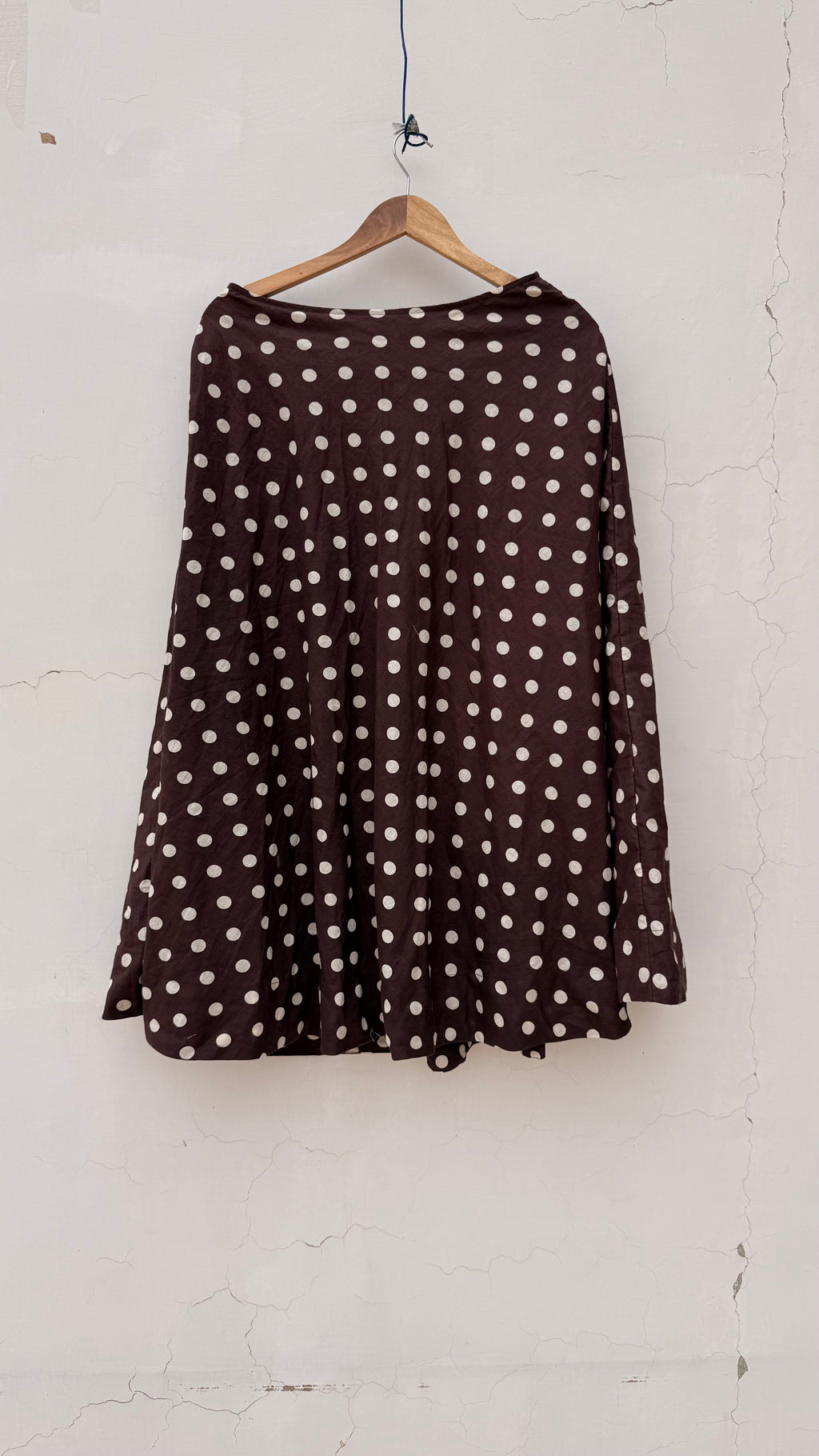 Deep Brown Canopy Polka Skirt