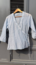 Ocean Rumi Sheer Wrap Top