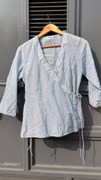 Ocean Rumi Sheer Wrap Top