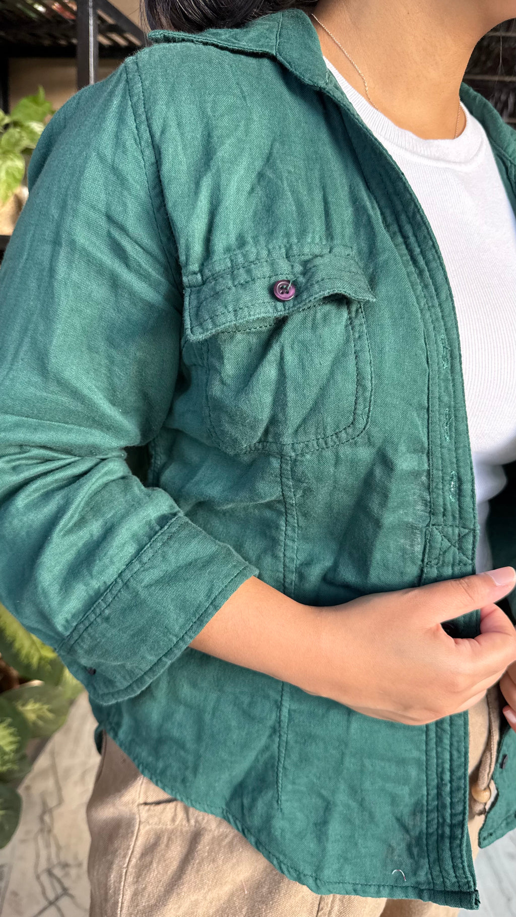 Emerald Green Komorebi Shacket