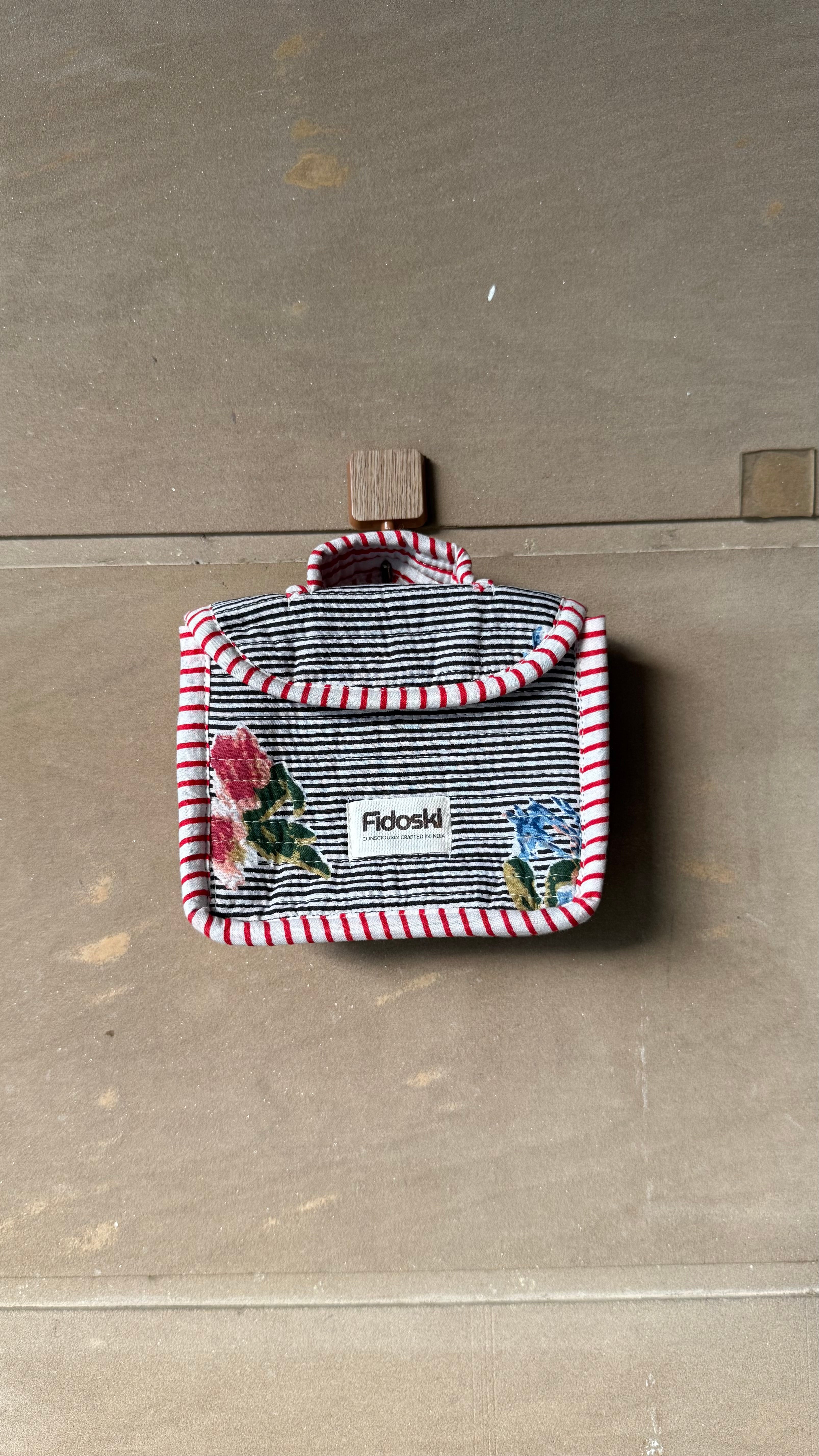 Upcycled Lil'Charm Bag with coin purse