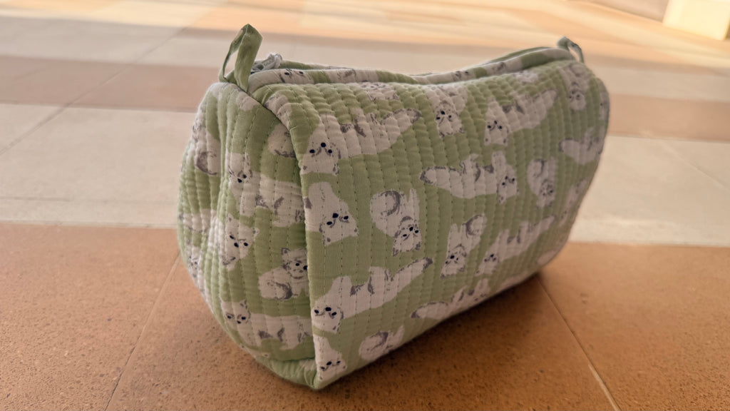 Quilted Cotton Utility Organisers - Set of 3