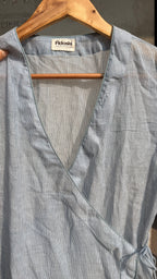 Ocean Rumi Sheer Wrap Top